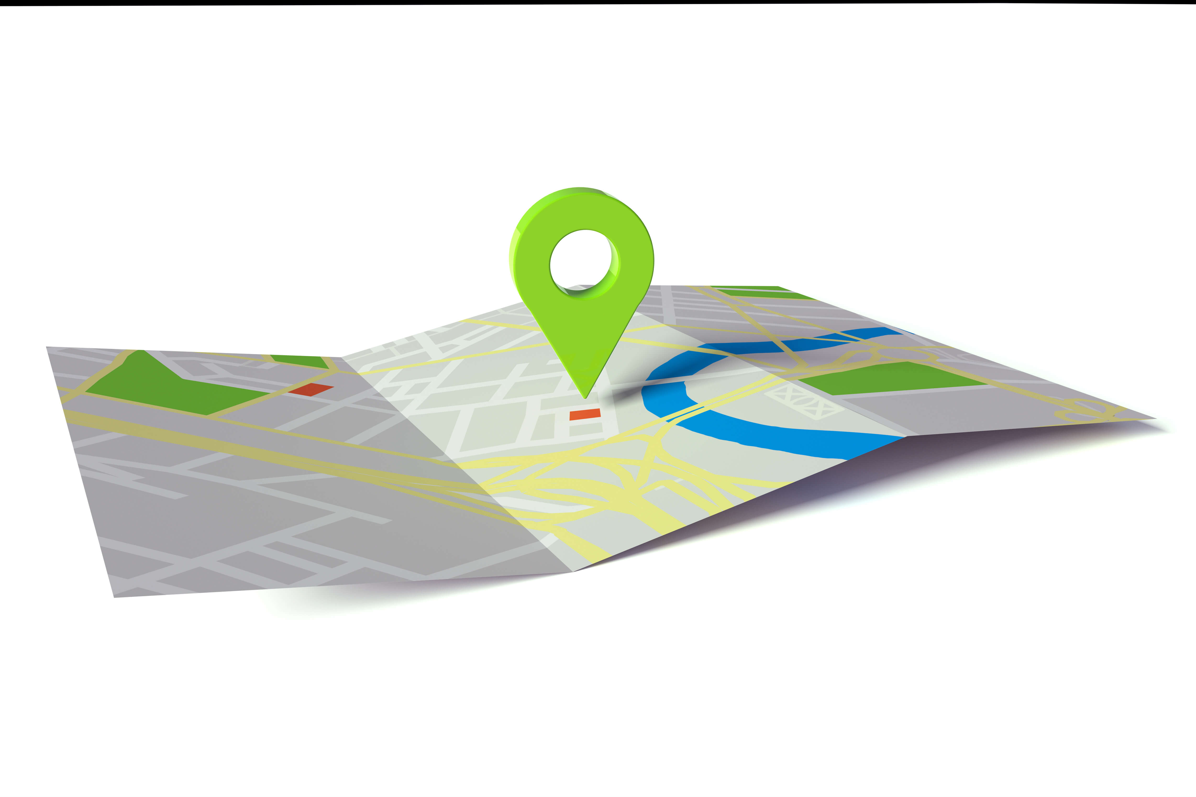 Navigation per GPS auf Stadtplan