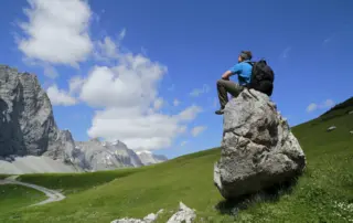 Rast am Berg im Karwendel